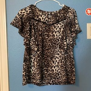 Leopard print blouse